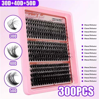 Cils en grappes moelleuses